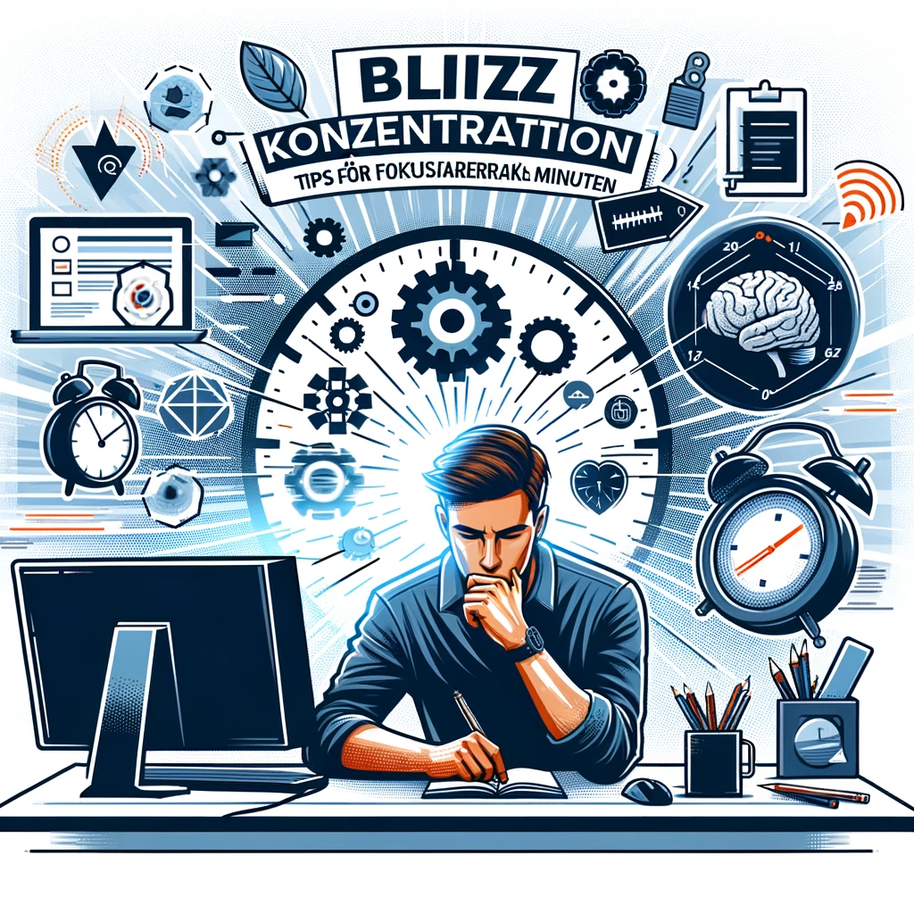 Blitzkonzentration: Tipps für fokussiertes Arbeiten in Minuten